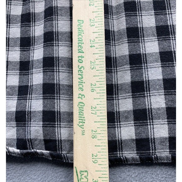 Levi's Button Down Shirt Mens Black Check Long Sleeve Chest Pocket Farm Chore XL - Picture 6 of 13